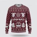 FUNSTUFFPRINT 3D Fire Dept Firefighter Ugly Sweater - Christmas Gifts For Firefighters Ugly Sweater