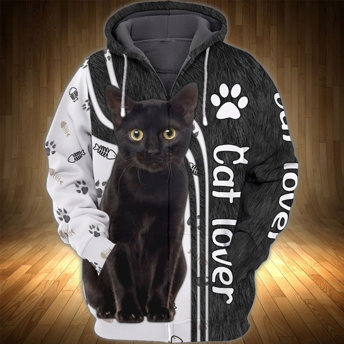 FUNSTUFFPRINT Cat, Cat Lover, 3D Full Print 3D Hoodie and Zip Hoodie