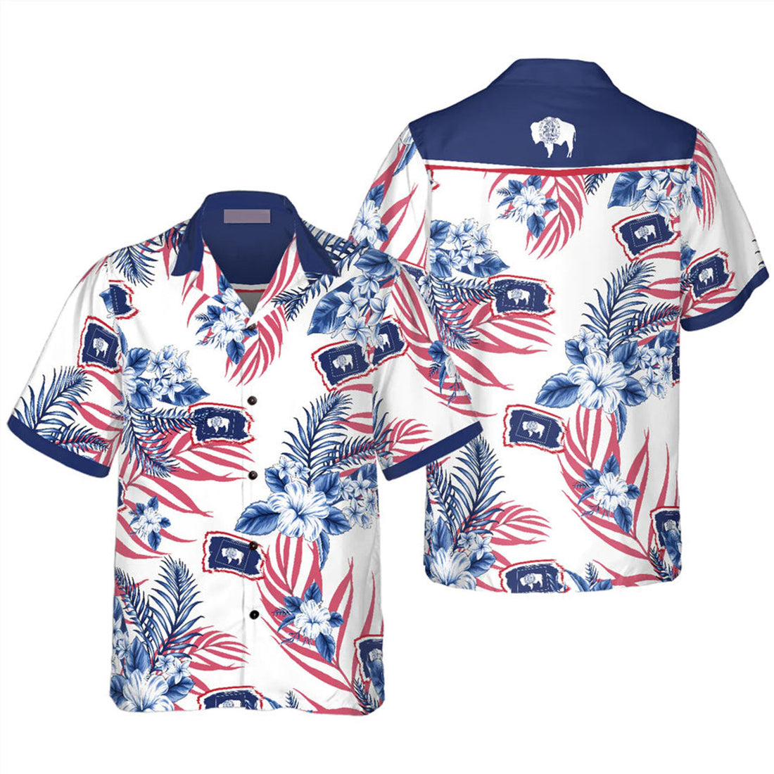 Wyoming Proud Hawaiian Shirt, Wyoming summer shirt, Hawaiian shirt for Men, Women, Adult