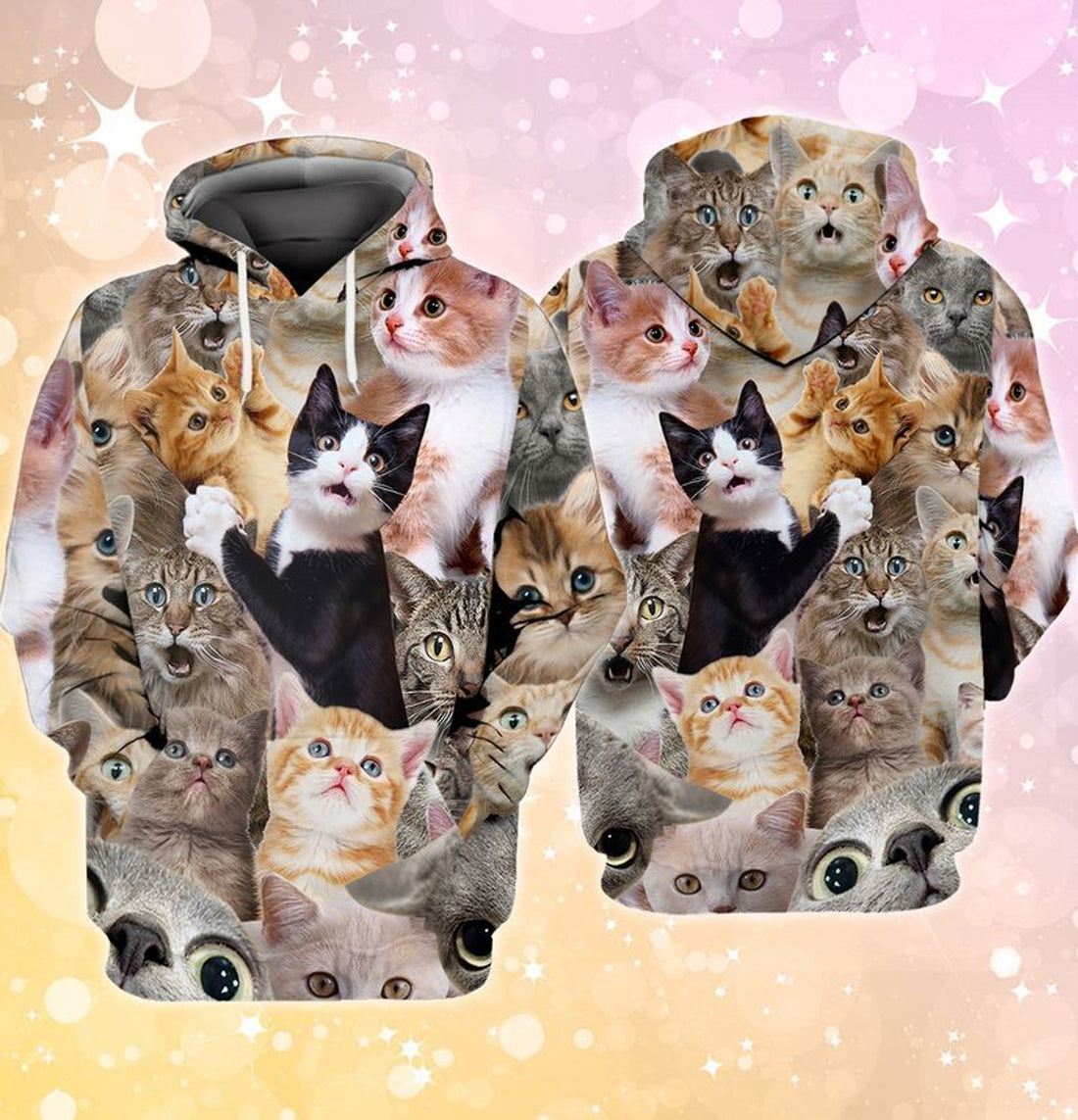 FUNSTUFFPRINT FULL PRINT - CAT - Nsd99 3D Hoodie and Zip Hoodie