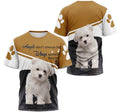 FUNSTUFFPRINT Personalized T-Shirt, Hoodie - Maltese Dog Angels Don't Always Have Wings Sometimes They Have Paw 3D T-shirt