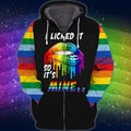 FUNSTUFFPRINT 3D Full Print LGBT Unisex Zip AOP 3D Hoodie and Zip Hoodie