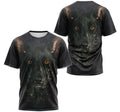 FUNSTUFFPRINT Personalized T-Shirt, Hoodie - German Shepherd Face 3D T-shirt
