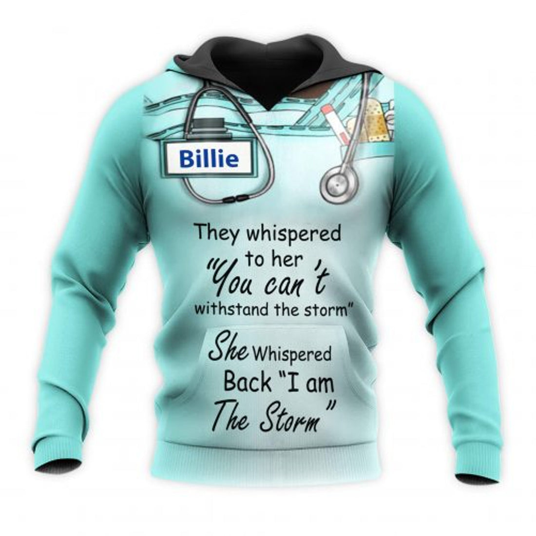 FUNSTUFFPRINT Personalized Nurse 3D Hoodie Im A The Storm 3D Hoodie and Zip Hoodie