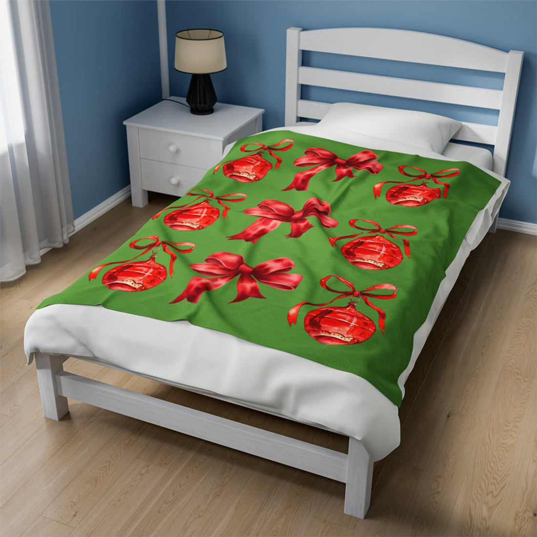 FUNSTUFFPRINT Christmas Velveteen Plush Blanket