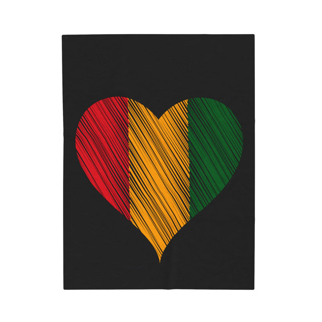 FUNSTUFFPRINT Rasta Love Velveteen Plush Blanket