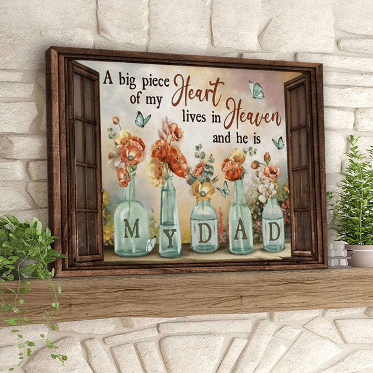 A Big Piece Of My Heart - Christian Canvas Prints - Faith Canvas - Bible Verse Canvas 