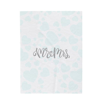 FUNSTUFFPRINT Mr & Mrs Velveteen Plush Blanket