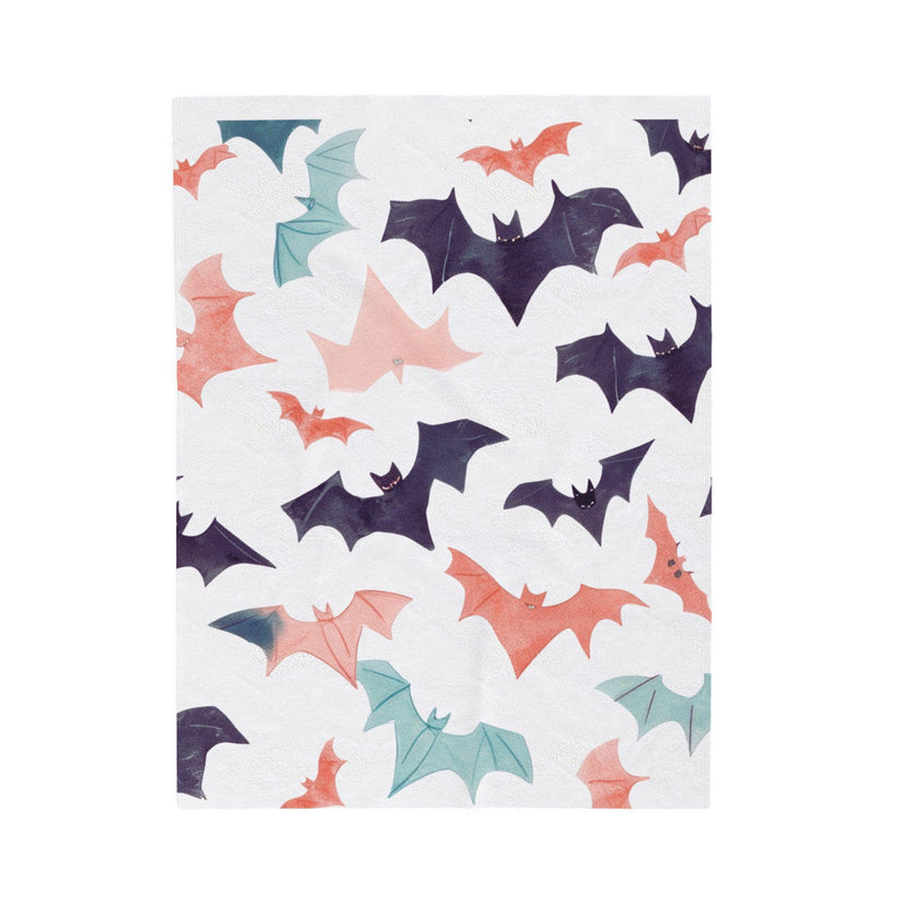 FUNSTUFFPRINT Batty Velveteen Plush Blanket