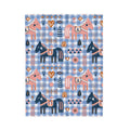 FUNSTUFFPRINT Painted Ponies Velveteen Plush Blanket