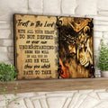Trust In The Lord - Lion Of Judah - Jesus Pictures - Christian Canvas Prints - Faith Canvas - Bible Verse Canvas 