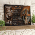 I Can Only Imagine - Lion And Lamb - Jesus Pictures - Christian Canvas Prints - Faith Canvas - Bible Verse Canvas 