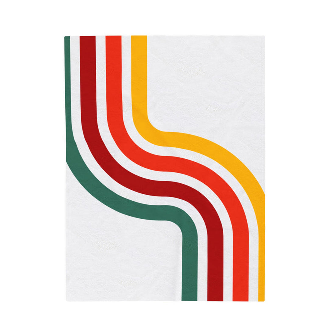 FUNSTUFFPRINT Retro Velveteen Plush Blanket