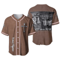 Personalized Jesus Baseball Jersey - Cross, Christ Baseball Jersey - Gift For Christians - Faith Over Fear Custom Baseball Jersey Shirt For Men Women