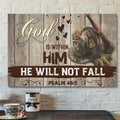 Christian Canvas Art - Scripture Canvas Wall Art - He Will Not Fall Canvas Poster