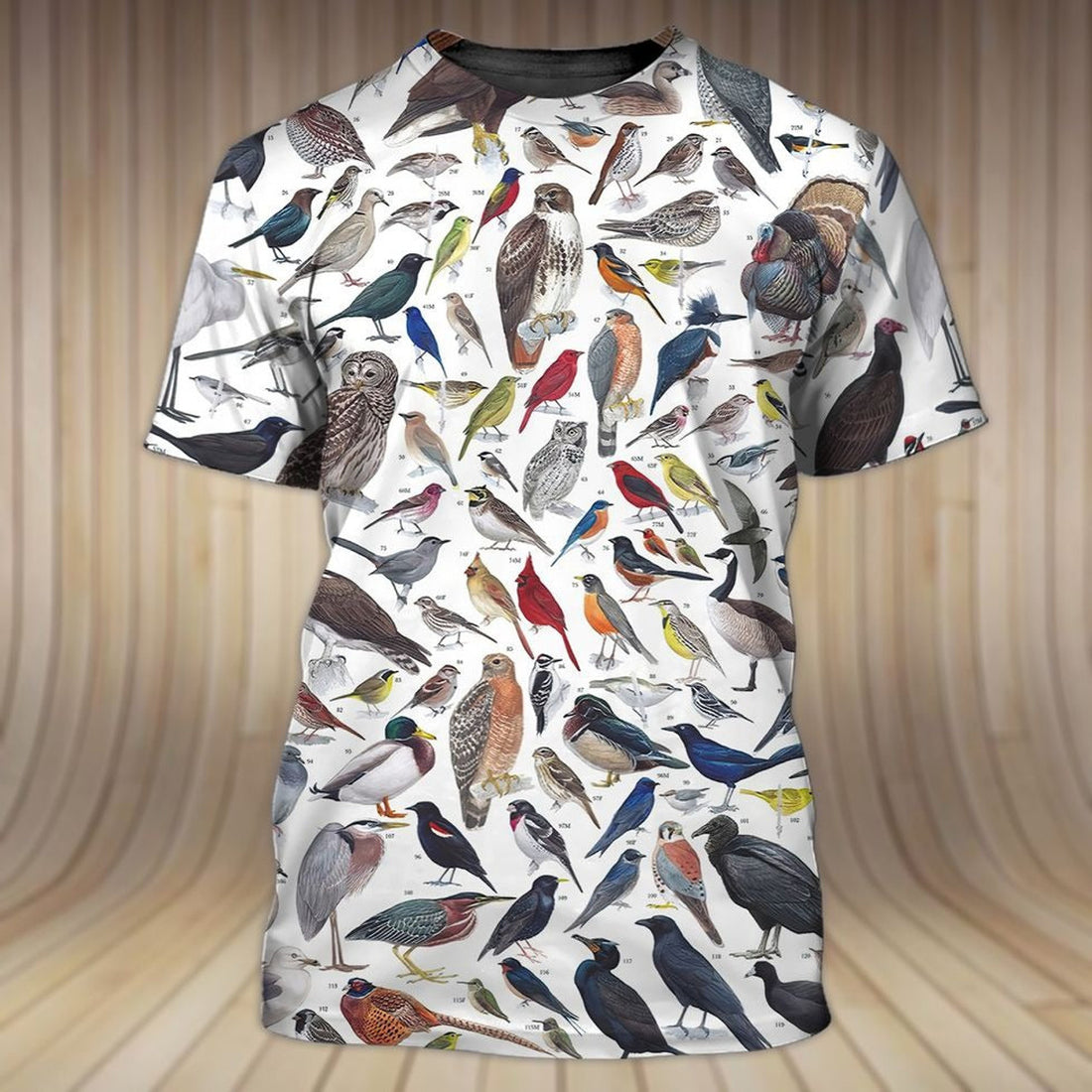 FUNSTUFFPRINT 3D All Over Printed Shirt With Bird, Bird T-Shirt For Men And Women, Gift For Bird Lovers 3D T-shirt