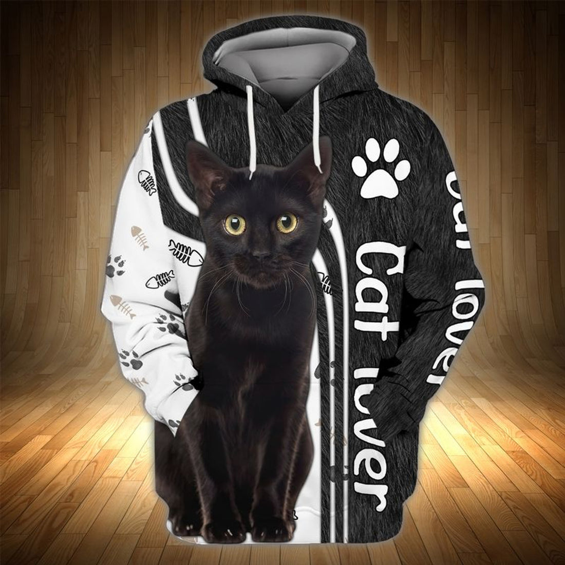 FUNSTUFFPRINT Cat, Cat Lover, 3D Full Print 3D Hoodie and Zip Hoodie