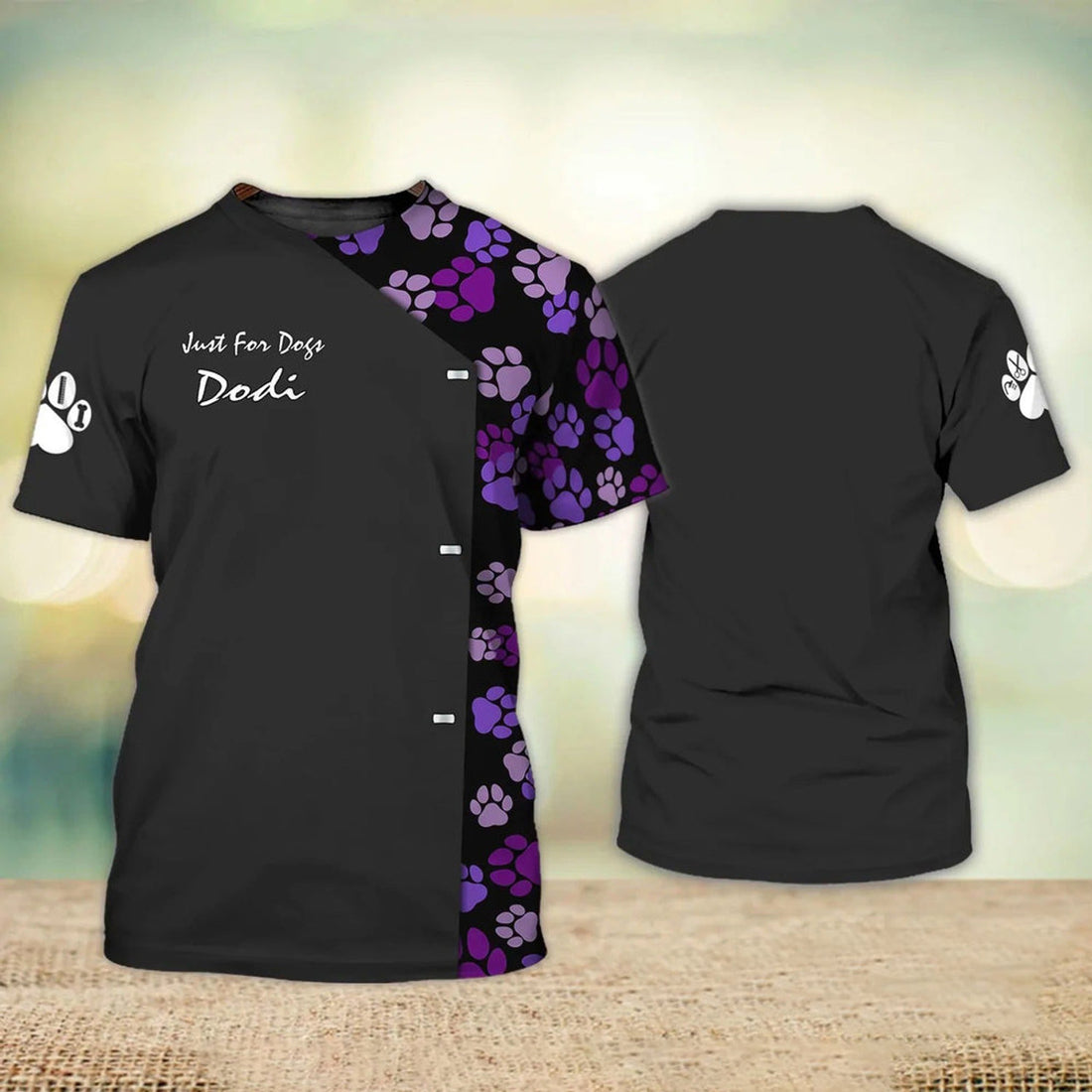 FUNSTUFFPRINT Personalized Dodi Bather Dog Groomer Shirt, Bather Dog Grooming T-Shirt, Groomer Gift For Him Her 3D T-shirt