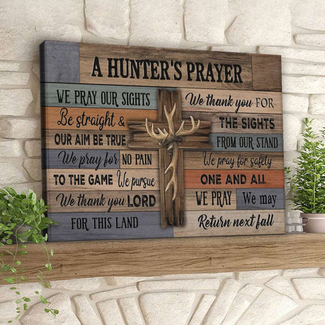 A Hunter's Prayer - Christian Canvas Prints - Faith Canvas - Bible Verse Canvas 