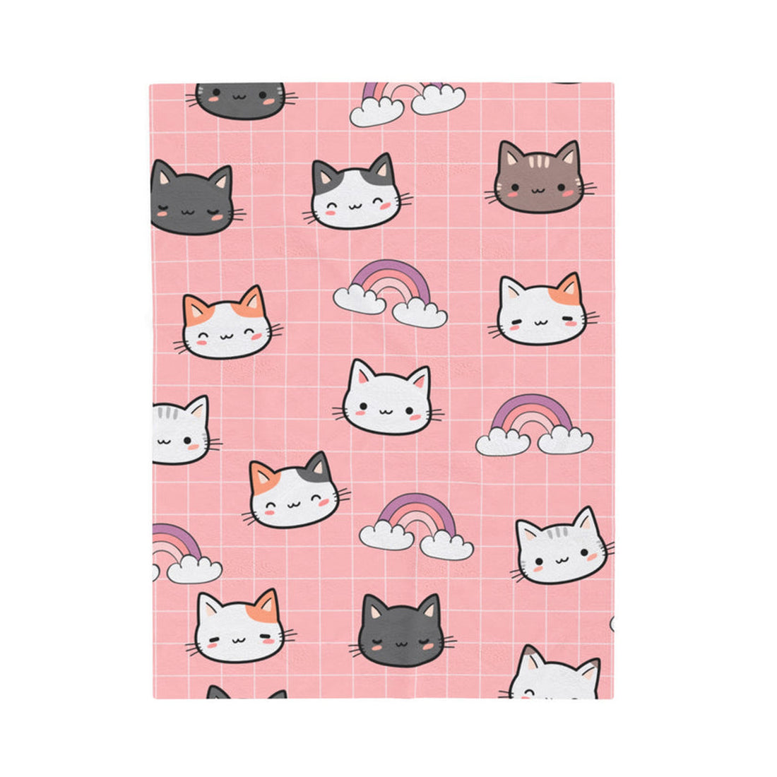 FUNSTUFFPRINT Cats Velveteen Plush Blanket