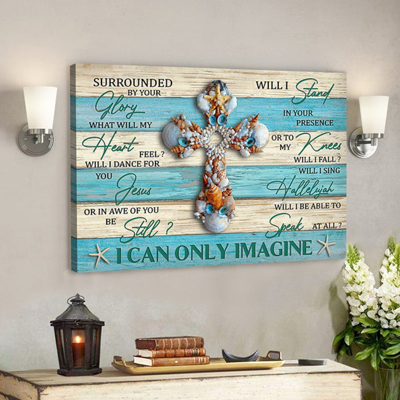 Bible Verse Wall Art Canvas - Jesus Christ Poster - I Stand In Your Presence Canvas Poster 