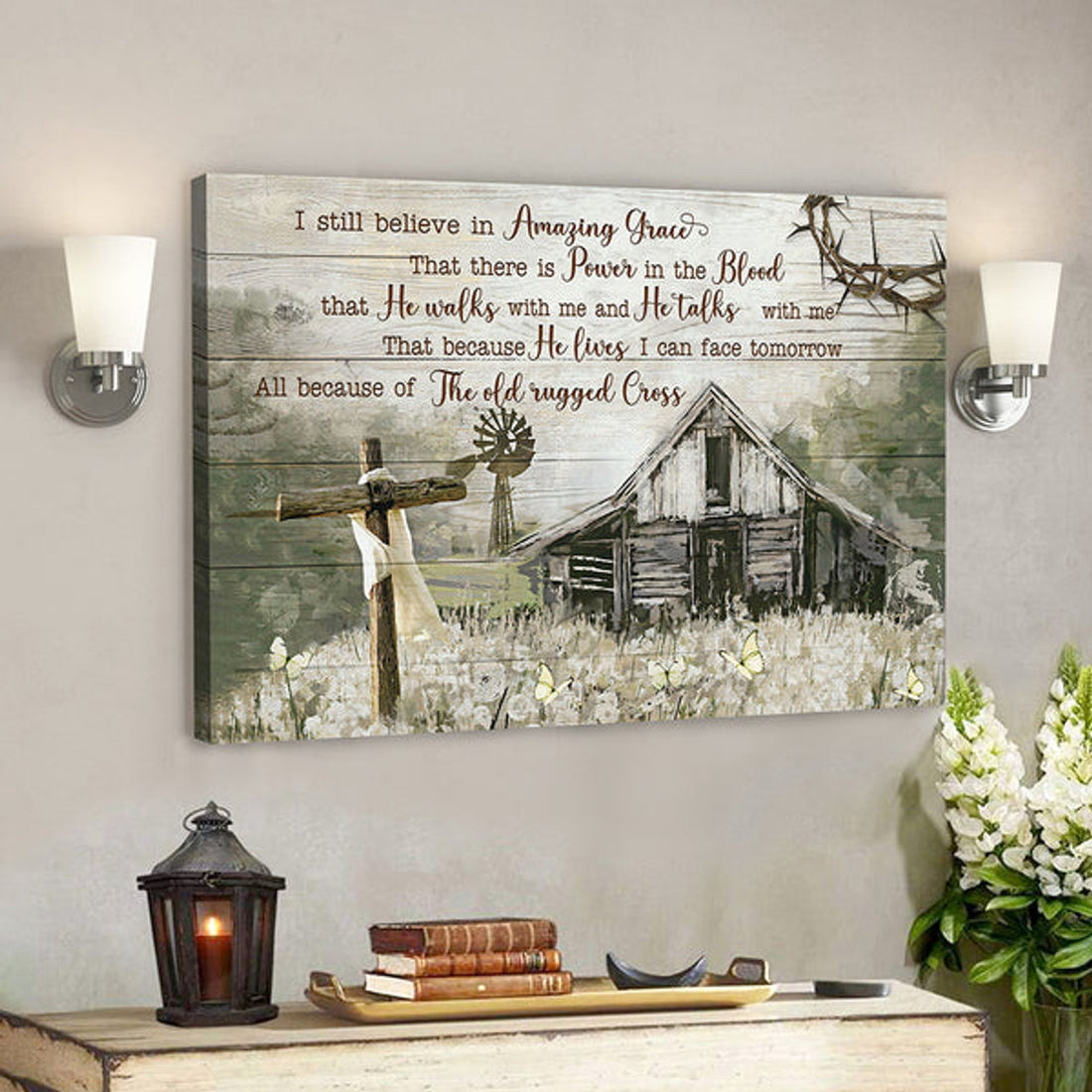 Scripture Canvas Wall Art - Jesus Poster - Christian Canvas Art - I Still Believe In Amazing Grace Canvas Poster 