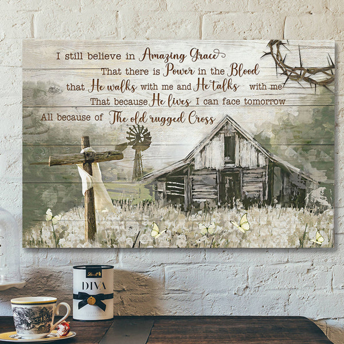 Scripture Canvas Wall Art - Jesus Poster - Christian Canvas Art - I Still Believe In Amazing Grace Canvas Poster 