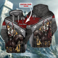 FUNSTUFFPRINT Husaria 01 - Personalized Name 3D Hoodie and Zip Hoodie