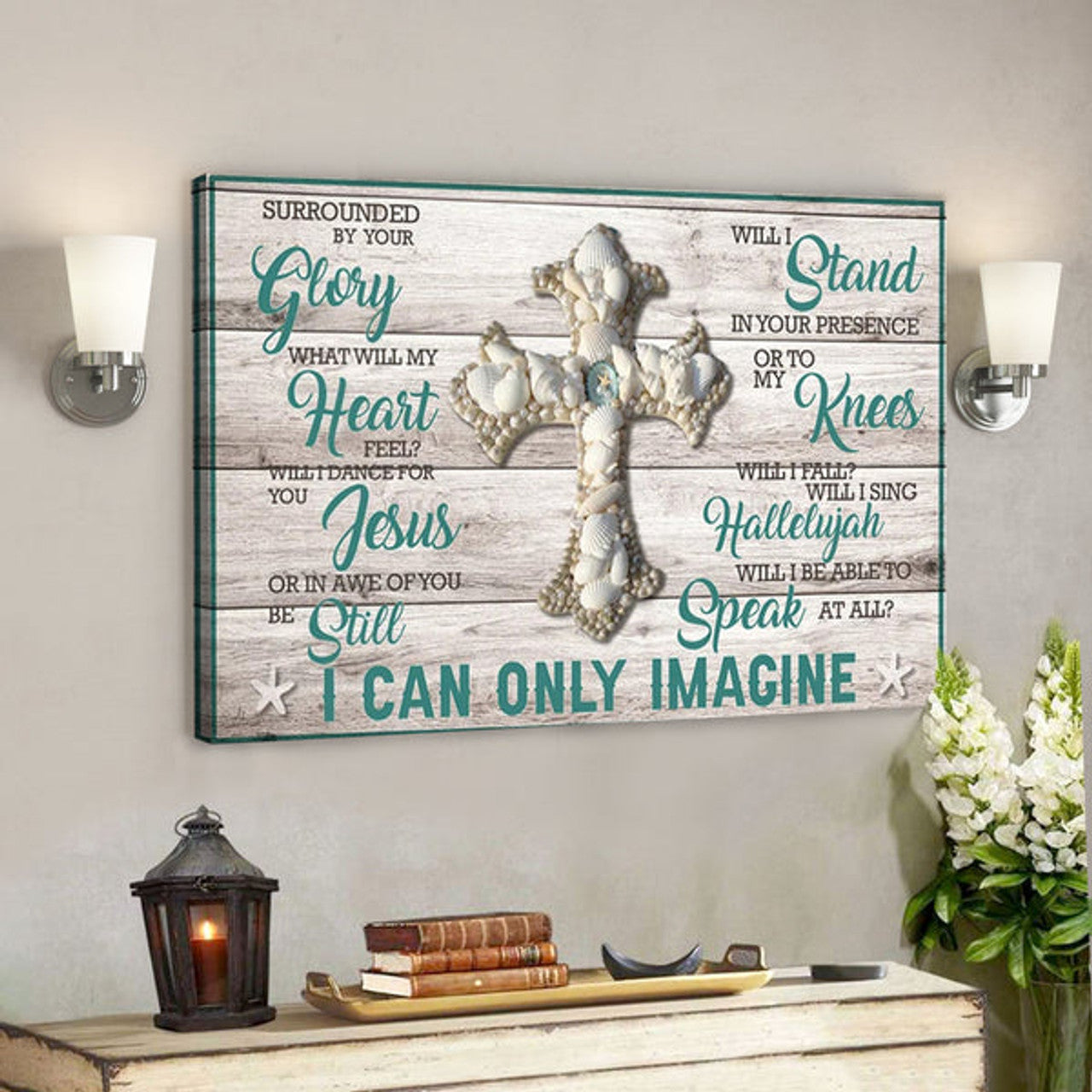 I Can Only Imagine Canvas Wall Art - Christian Canvas Prints - Faith Canvas - Bible Verse Canvas 