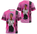 FUNSTUFFPRINT Personalized T-Shirt, Hoodie - Girl Warrior Awareness Fought Like A Big Sis 3D T-shirt