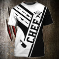 FUNSTUFFPRINT Cool Chef Shirt, 3D All Over Print Master Chef T-Shirt, Best Gift For Chef 3D T-shirt