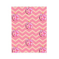 FUNSTUFFPRINT Pink Chevron Disco Ball Christmas Velveteen Plush Blanket