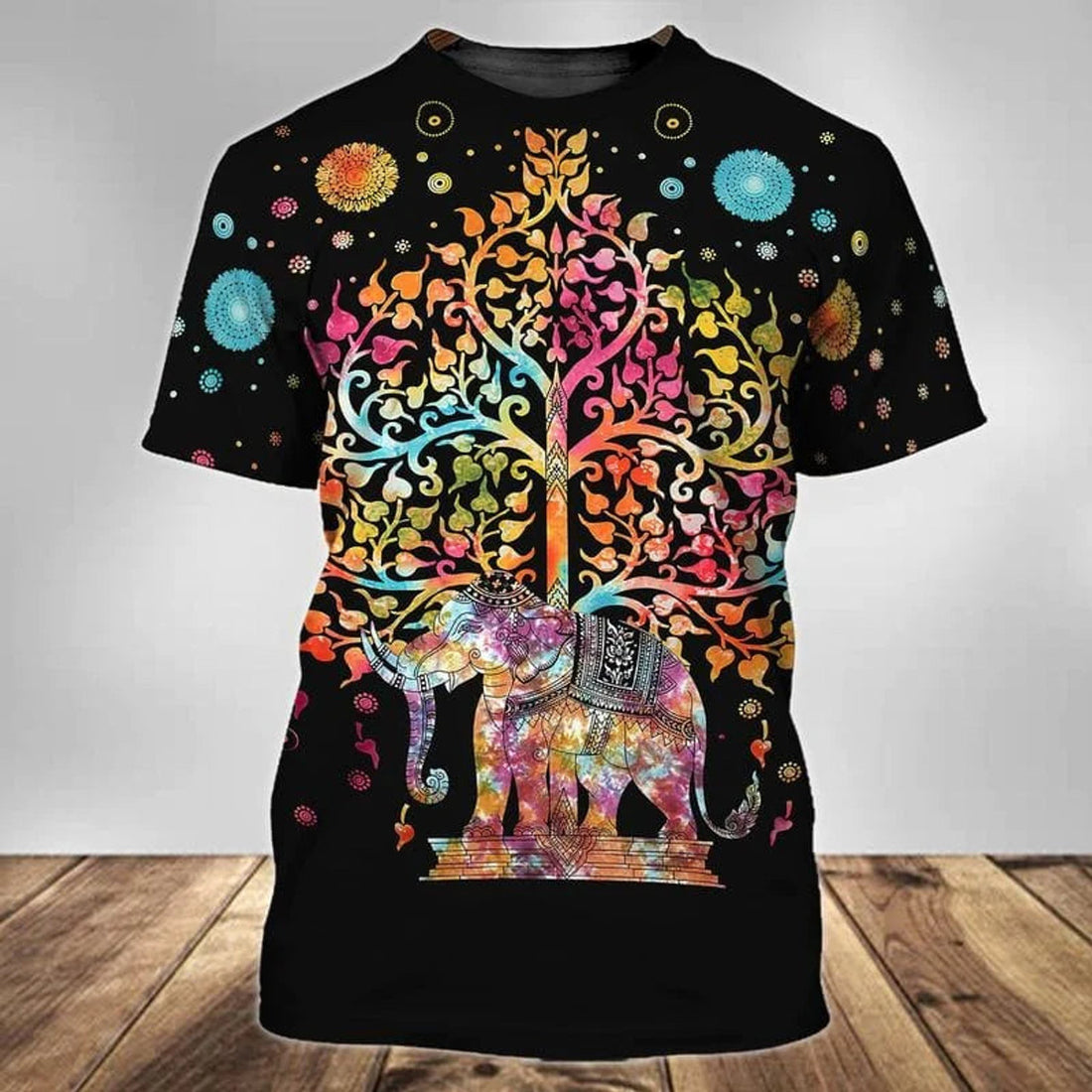 3D Mandala ElephanT-Shirt For Men Women, Hippie Shirts, Gift For Elephant Lover, Hippie Gifts