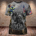FUNSTUFFPRINT You Will Never Be Forgotten 343 Firefighter 3D Printed Shirt, Pride Firefighter Shirt 3D T-shirt
