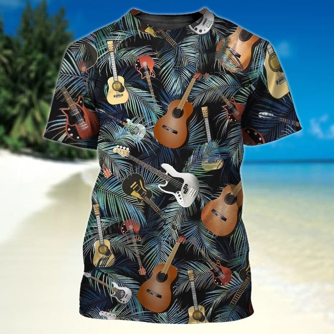FUNSTUFFPRINT 3D all over printed guitar shirt, guitarist T-Shirts for men and women, guitar lover gifts 3D T-shirt