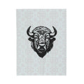 FUNSTUFFPRINT Bison Design Velveteen Plush Blanket