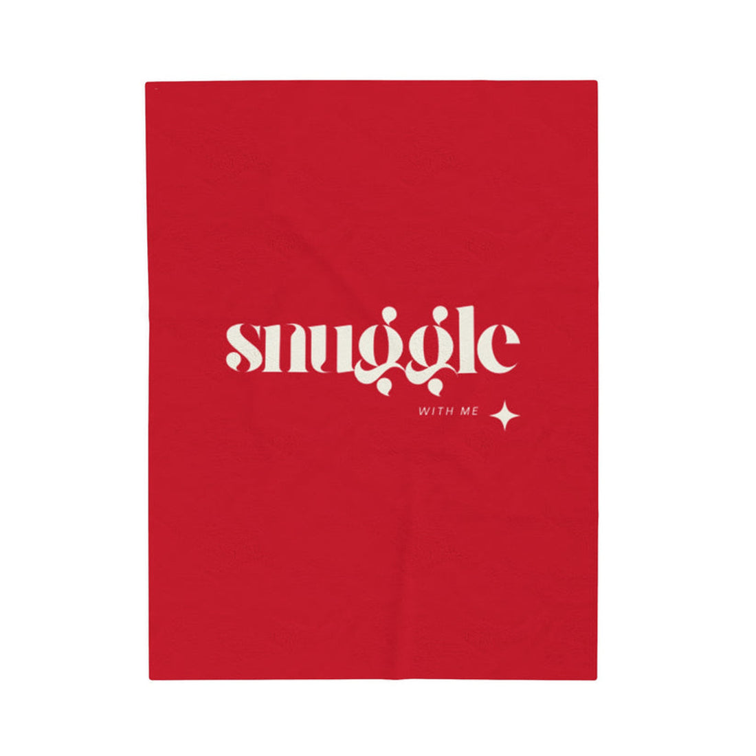 FUNSTUFFPRINT Snuggle With Me Velveteen Plush Blanket