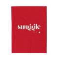 FUNSTUFFPRINT Snuggle With Me Velveteen Plush Blanket