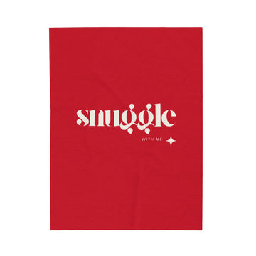 FUNSTUFFPRINT Snuggle With Me Velveteen Plush Blanket