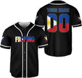 Custom Philippines Baseball Jersey Filipino Flag Baseball Jersey Philippines
