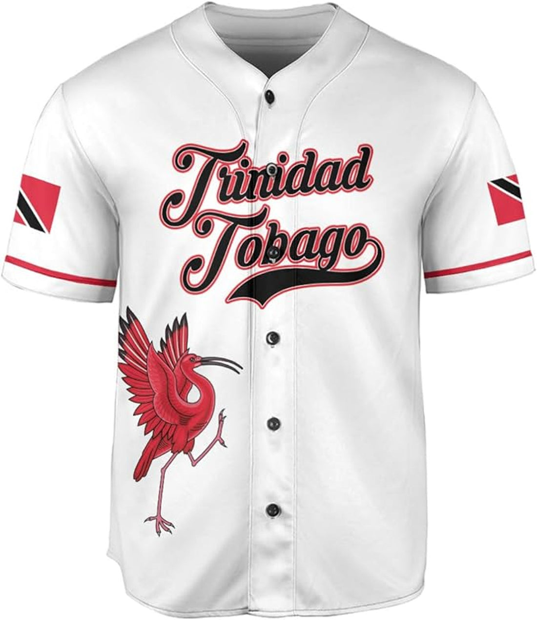 Custom Trinidad and Tobago Baseball Jersey Trinidadian Flag Pride Shirt Trinidad