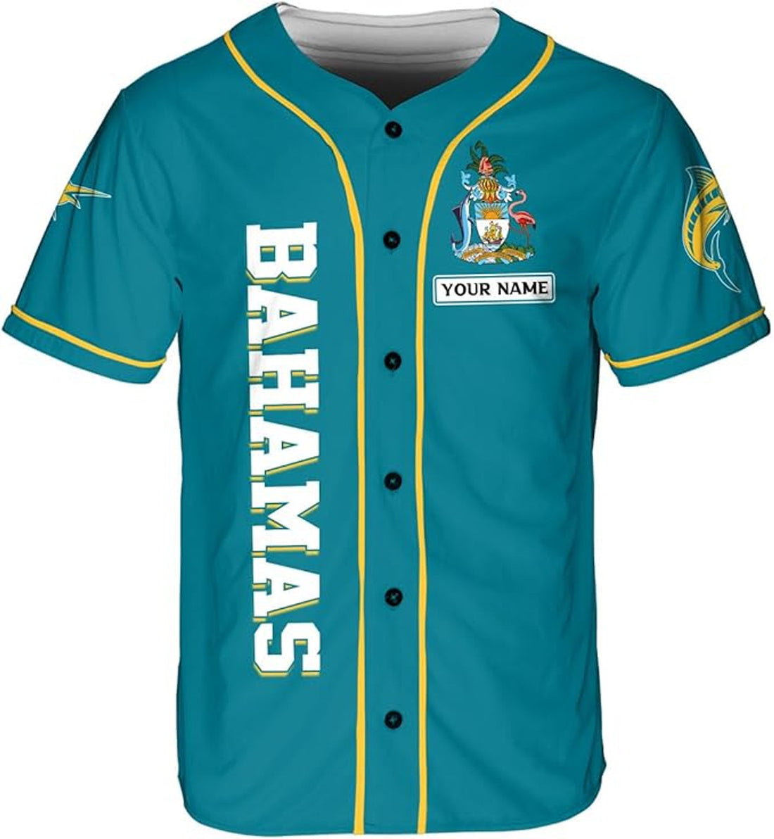 Custom Bahamas Jerseys for Men Bahamas Men Bahamas Jersey Baseball Pride Flag 3D Baseball Jersey