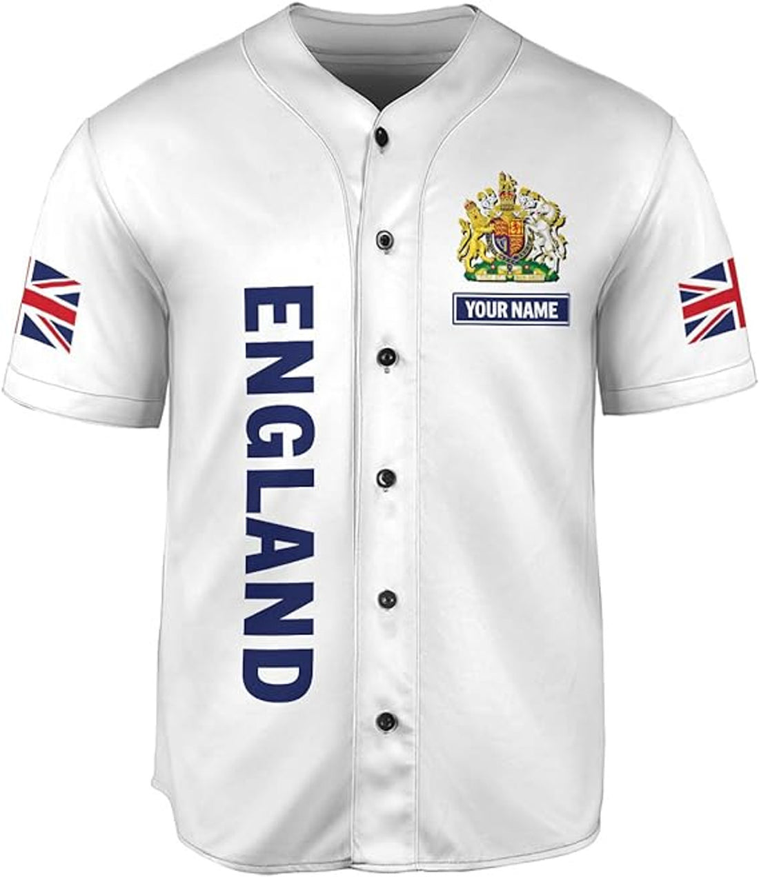 Custom England Baseball Jersey for Men England Jersey Soccer Men England Flag
