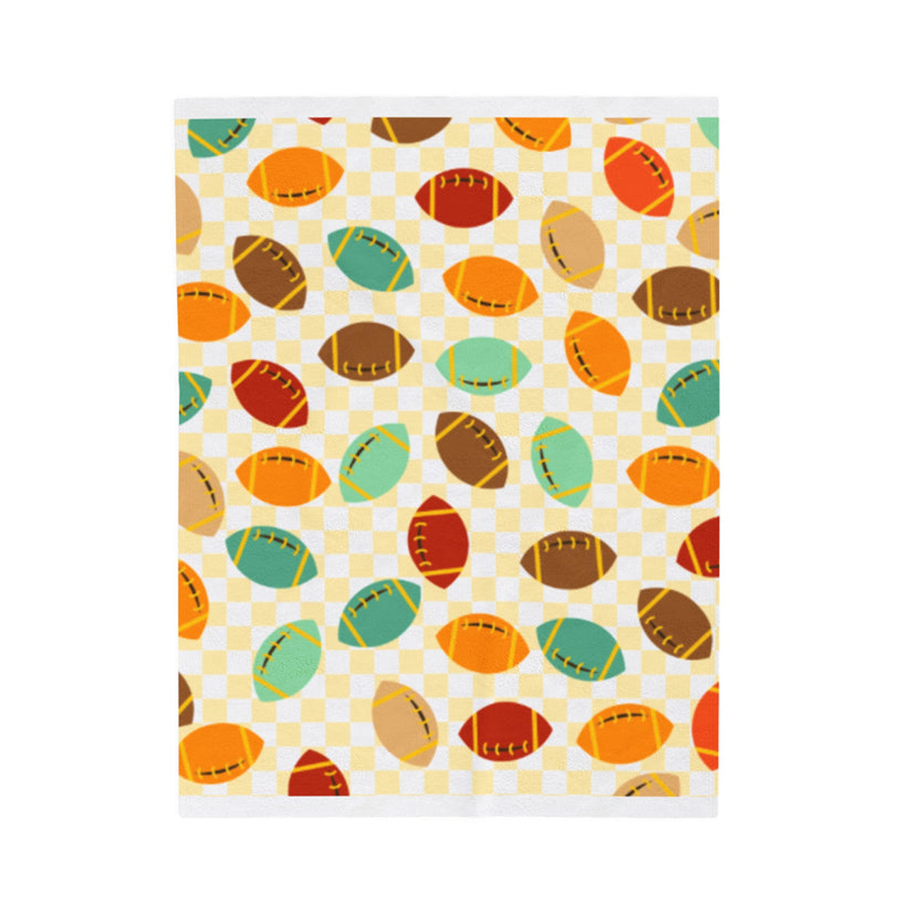 FUNSTUFFPRINT Football Fall Velveteen Plush Blanket