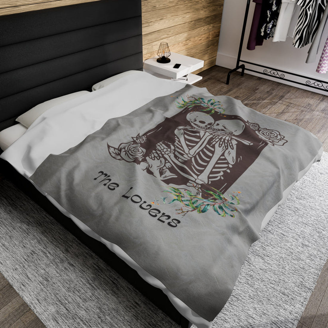 FUNSTUFFPRINT The Lovers Velveteen Plush Blanket