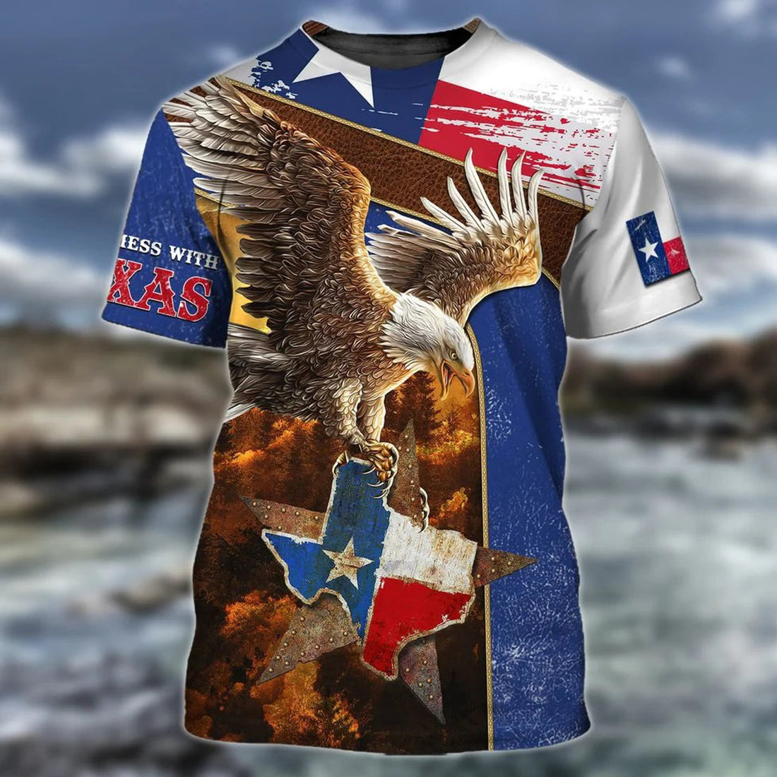 3D All Over Printed Texas Shirt, Don'T Mess With Texas T-Shirt, Texas And Eagle Shirt