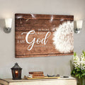 Bible Verse Canvas - Jesus Canvas Wall Art  Be Still & Know That I Am God