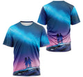 FUNSTUFFPRINT Personalized T-Shirt, Hoodie - Meteor Galaxy 3D T-shirt