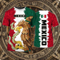 3D All Over Print Mexico T-Shirt, Sublimation Mexico Eagle And Snake Shirts, Best Mexican Shirt
