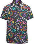 Pride Lgbtq Rainbow Hawaiian Shirt, Love Hawaiian Shirt For Lesbian, Gift For Couple Gay Man, Lesbian Gift